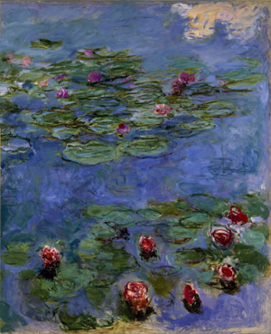 Claude Monet French, 1840-1926 Water Lilies, 1914-17 Oil on canvas 65 3/8 x 56 in. Fine Arts Museums of San Francisco, Museum purchase, Mildred Anna Williams Collection, 1973.3